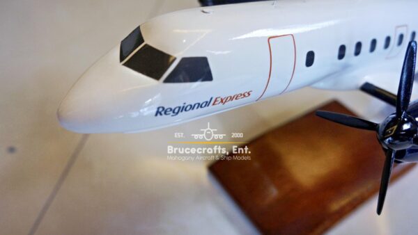 Model of Saab 340 Rex Airlines Aircraft with detailed craftsmanship.